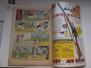 DELL: TOM AND JERRY #144, FEAT: DROOPY/BARNEY BEAR/WUFF THE PRAIRIE DOG, 1956!!!