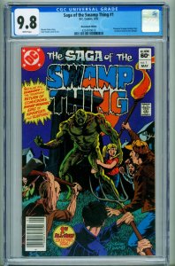 Saga of the Swamp Thing #1 CGC 9.8--NEWSSTAND--1982--comic--4254919018