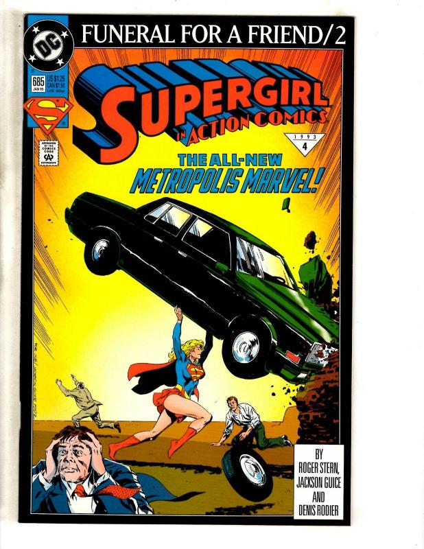 8 Action Comics Feat. Superman DC Comics # 684 685 686 687 (2) 688 689 690 CR12