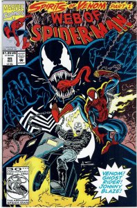 Web of Spider-Man #95 Venom Ghost Rider NM
