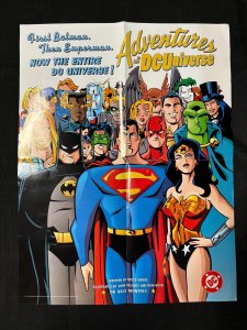 ADVENTURES IN THE DCU DISPLAY POSTER - Justice League - DC Comics 17x22