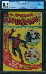 Amazing Spider-Man 8 CGC 8.5  ow/w pages!