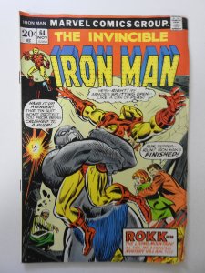 Iron Man #64 (1973) VG Condition moisture stain, rust on staples
