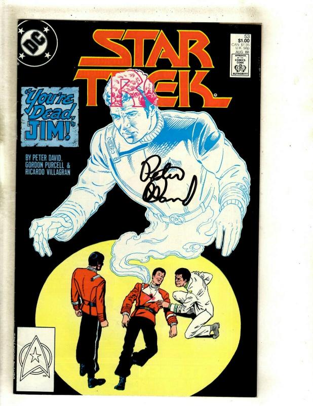 Star Trek # 53 VF/NM DC Comic Book SIGNED Peter David Space Opera Kirk J372