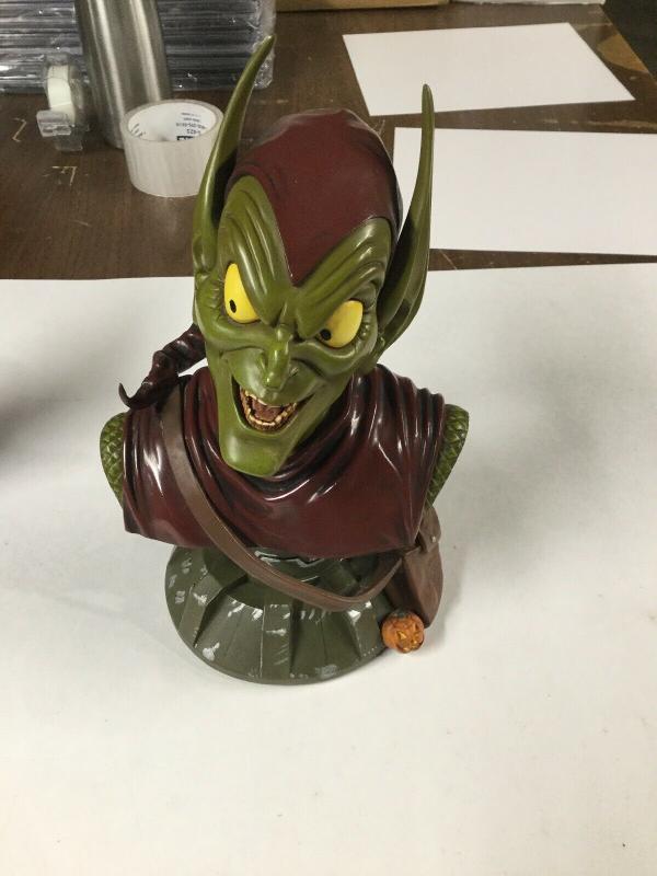 Green Goblin Bust Legends In 3 Dimensions Statue Signed By Artist Greg Amnowitz