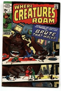 Where Creatures Roam #1 FN/VF 1970-Marvel-Jack Kirby-Horror reprints