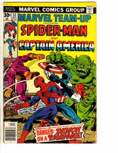 3 Marvel Team-Up Comic Books # 52 53 54 FN/VF Range Spider-Man Hulk Thor AH2