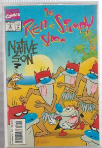 THE REN & STIMPY SHOW #9 - MARVEL COMIC - BAGGED,& BOARDED