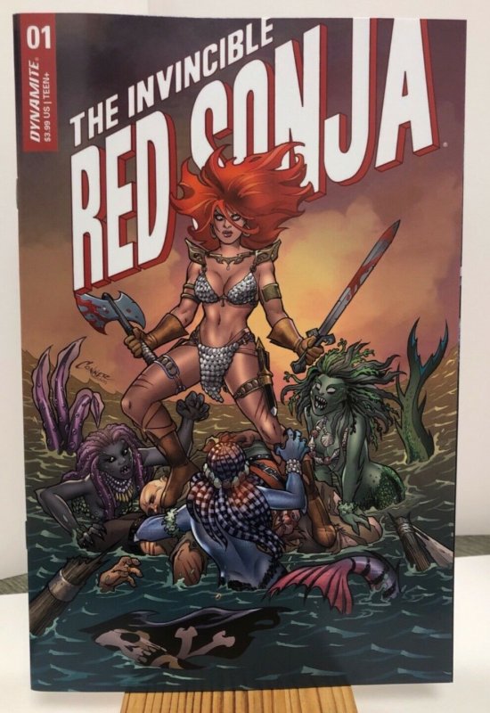 THE INVINCIBLE RED SONJA VOL1 #1 COER A FIRST PRINTING 