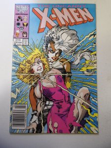 The Uncanny X-Men #214 (1987) VG Condition moisture stain fc