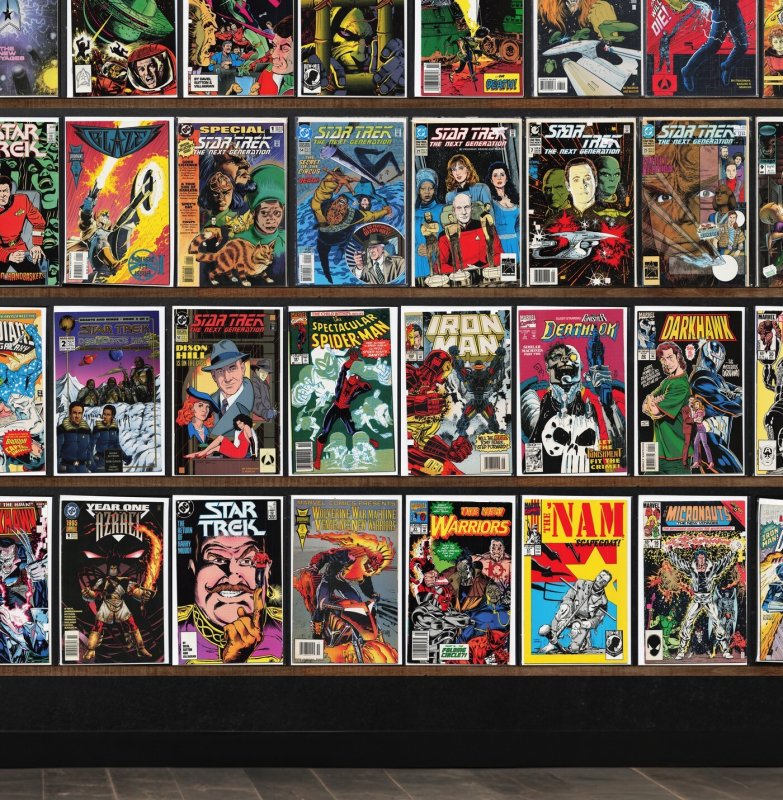 Huge Lot 150+ Comics with Star Trek, Deathlok, War, Darkhawk, The 'Nam &...