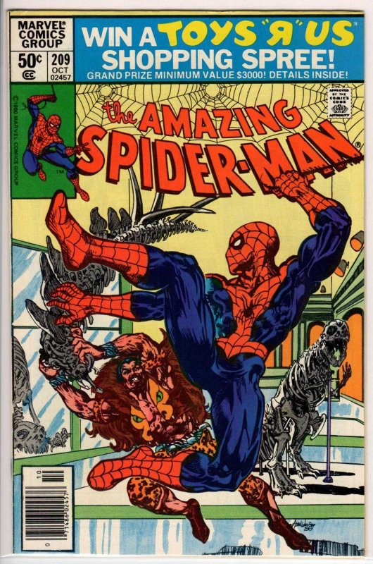 The Amazing Spider-Man #209 Newsstand Edition (1980) 8.0 VF