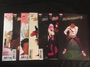 RUNAWAYS Vol. 5 #2, 3, 6, 10, 14, 16-19, 21-33, 25 VF Condition