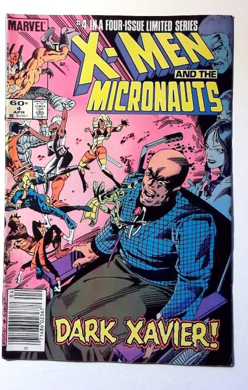 X-Men and The Micronauts #4 (1984) Marvel Comics Newsstand 1st Print Comic Book