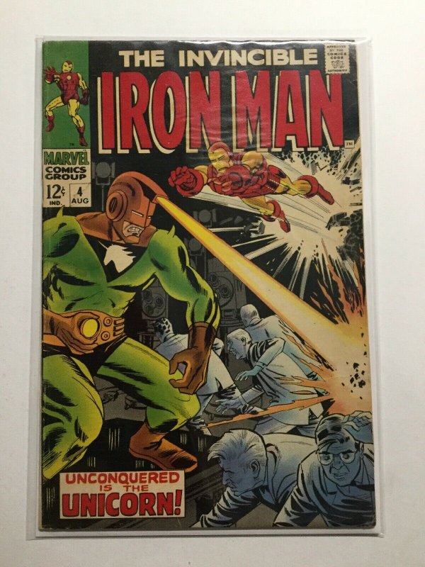 Iron Man 4 Good+ Gd+ 2.5 Water Damaged Marvel