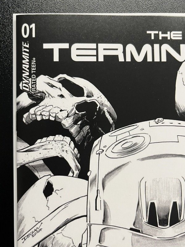 TERMINATOR #1 CVR O 1:20 SHALVEY LINE ART VAR DYNAMITE 2024 PROSHIPPER