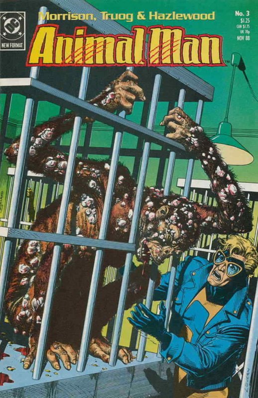 ANIMAL MAN #3, VF/NM, Grant Morrison, Powers, 1988, more in store