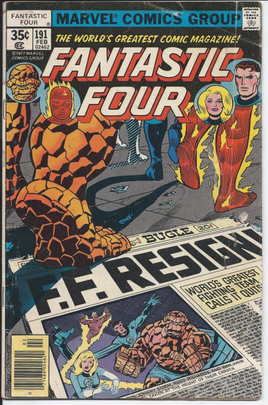 Fantastic Four 191 - Bronze Age -  Feb. 1978 (GD)