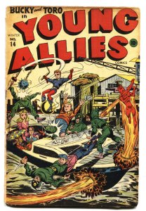 Young Allies #14 1944  Alex Schomburg-Timely-WWII Hooded Nazi Menace