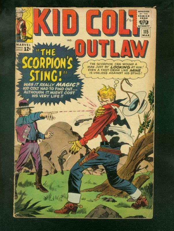 KID COLT OUTLAW #115 1964-THE SCORPIONS STING G/VG