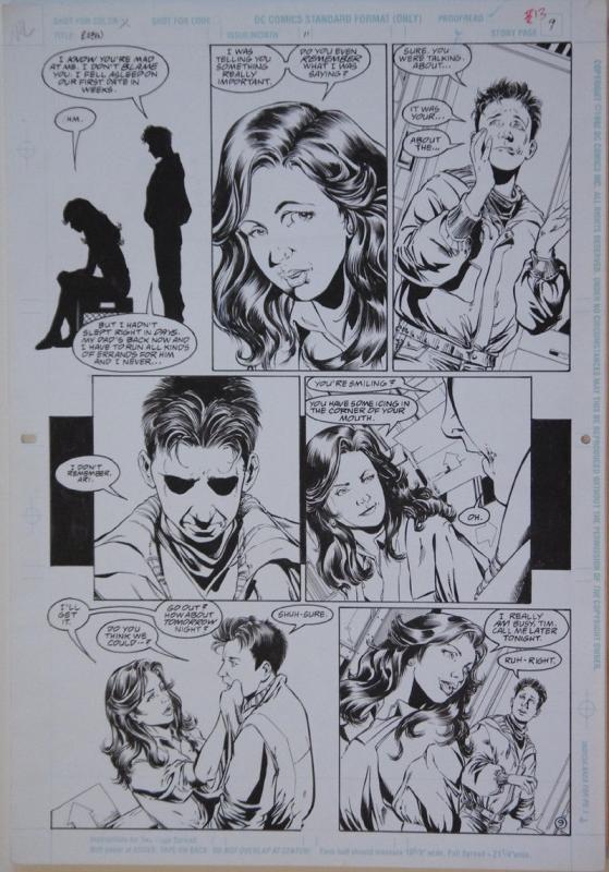 PHIL JIMENEZ / RAY KRYSSING original art, ROBIN #11 pg 9, 11x17, 1994