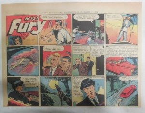 Miss Fury Sunday #204 by Tarpe Mills 3/4/1945 Size: 11 x 15  Very Rare Year #5