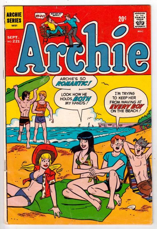 Archie #221 (Sep-72) VF+ High-Grade Archie