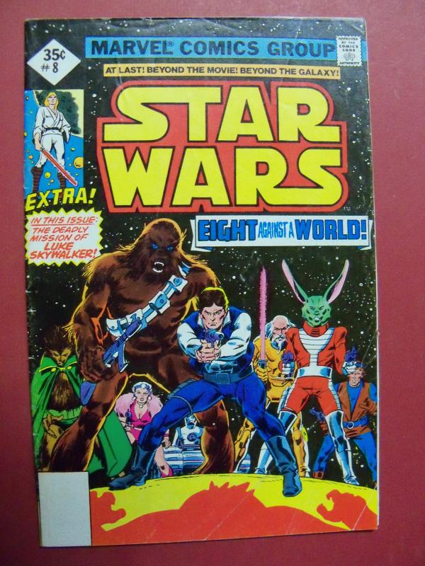 STAR WARS #8A  35 CENT DIAMOND PRICE BOX (GOOD+ 2.5 OR BETTER) 1977 SERIES