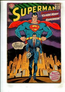 SUPERMAN #201 (4.5) CLARK KENT ABANDONS SUPERMAN!! 1967