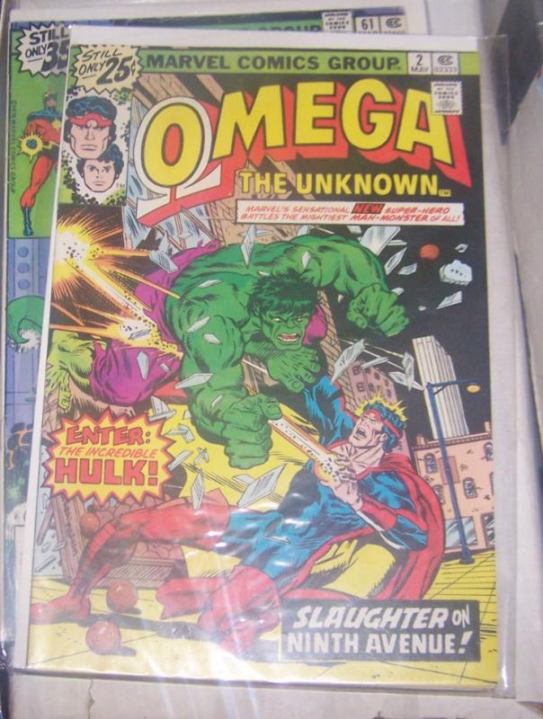 omega the unknown #2 1977 marvel hulk 