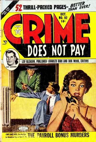 Crime Does Not Pay #92, VG- (Stock photo)