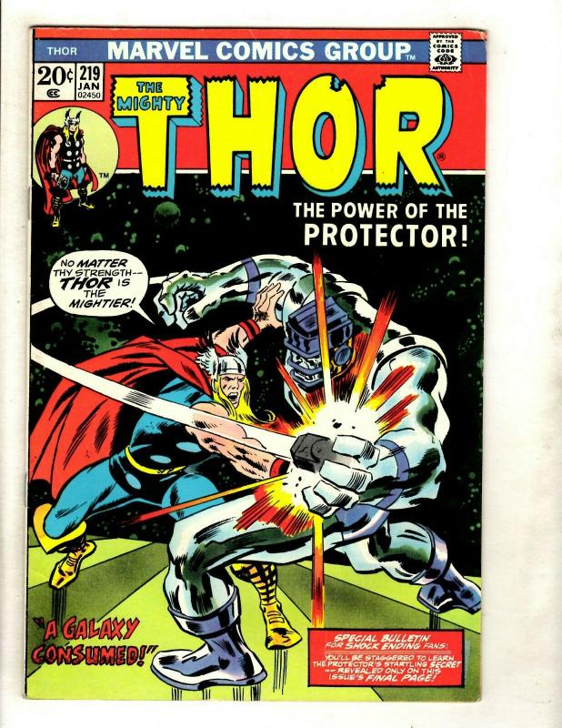 Lot Of 6 Mighty Thor Marvel Comic Books # 214 215 216 217 218 219 Odin Loki GK4
