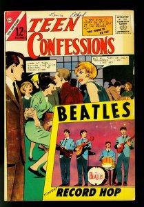 Teen Confessions #31 1964- Beatles cover- Rare Charlton Romance- VG-