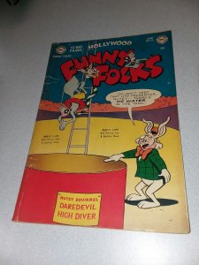 FUNNY FOLKS #35 dc comics 1951 golden age NUTSY SQUIRREL batman #65 catwoman ad