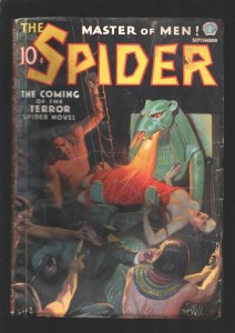 Spider 9/1936-Popular-The Coming of The Terror-Weird menace  torture cover ...