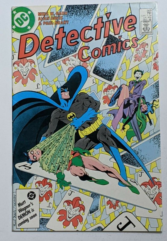 Detective Comics #569 (Dec 1986, DC) VF- 7.5 Joker and Catwoman appearance