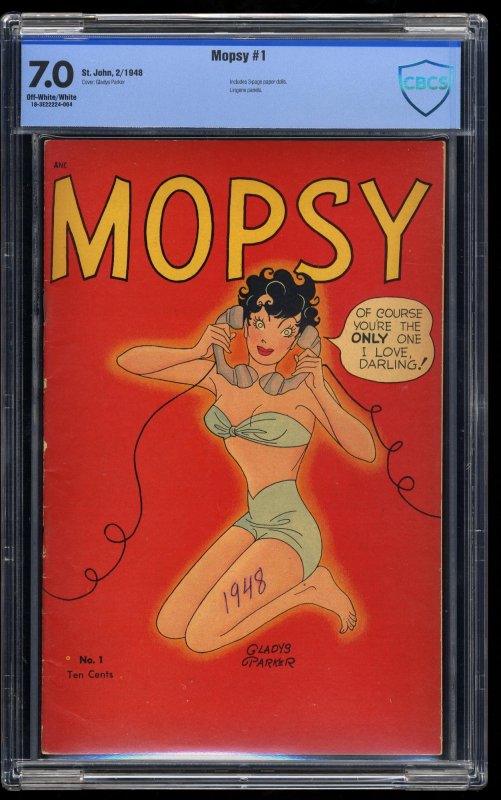 Mopsy #1 CBCS FN/VF 7.0 Off White to White Lingerie Panels!