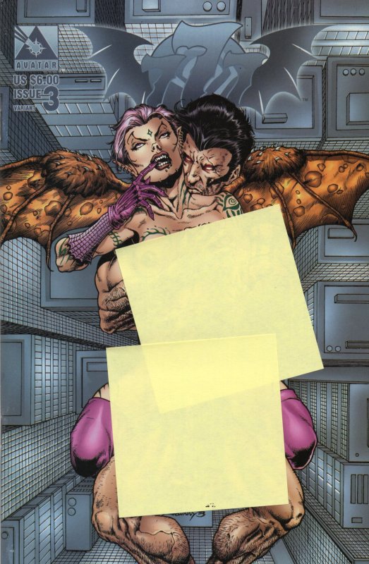 777 The Wrath #3 Nude Variant (1998)Adult Comic Book Avatar Grade VF+ 8.5