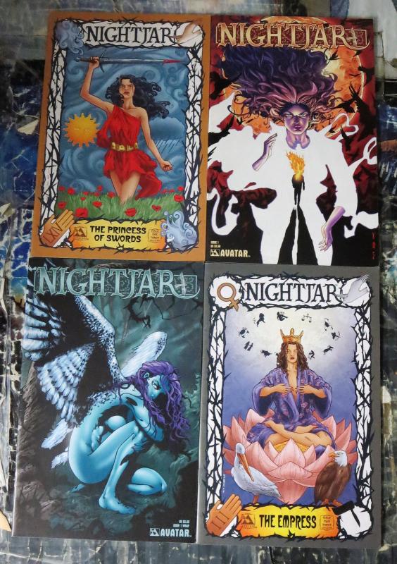 NIGHTJAR collection! 4 issues, FINE, 3 variants for #1; Avatar, Bad Girl, Moore