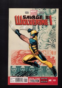 Savage Wolverine #1 - SIGNED BY FRANK CHO! (5.5/6.0) 2013