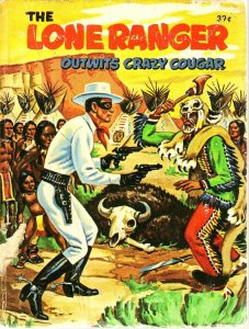 LONE RANGER OUTWITS CRAZY COUGAR-1968-WHITMAN-BLB #2013 G/VG