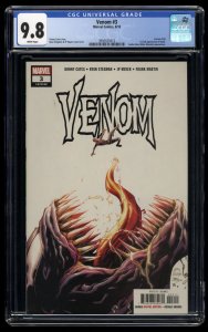 Venom #3 CGC NM/M 9.8 White Pages 1st Knull!