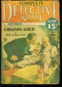 COMPLETE DETECTIVE NOVEL 1934 NOV-VIOLENT COVER G