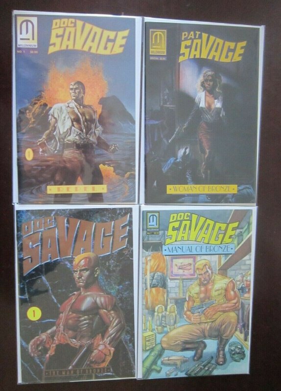 Doc Savage comic lot all 21 different books 8.0 VF DC & Millennium