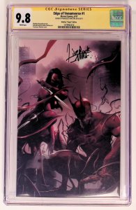 Edge of Venomverse #1 (2017) CGC SS 9.8 Mattina Virgin Ed, signed by Mattina!