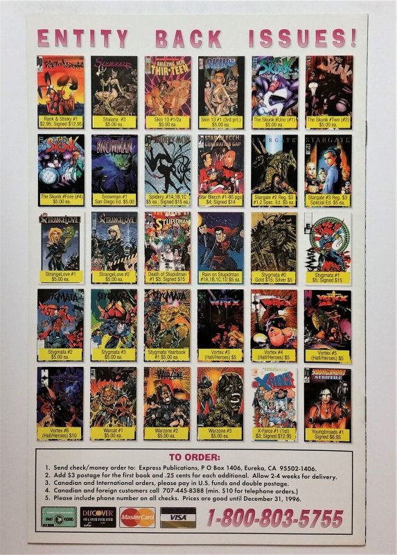 Stargate Doomsday World #2 (Dec 1996, Entity-Parody) VF/NM  