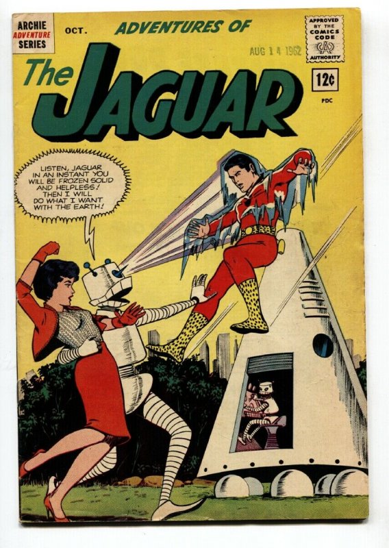 Adventures of the Jaguar #9 1962- Archie comics- Robot cover-  FN