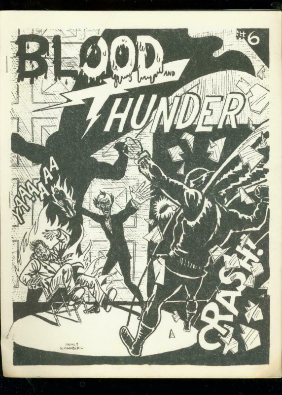 BLOOD AND THUNDER -RARE COMIC BOOK FANZINE #6-1967- FN 