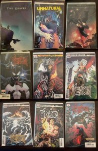 Lot of 9 Comics (See Description) Venom, Two Graves, Unnatural