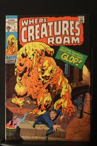 Where Creatures Roam #7 (1971) High-Grade VF/NM Kirby, Ditko Art! Wythville CERT